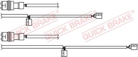 Датчик зносу,гальм.колодки QUICK BRAKE WS0351A