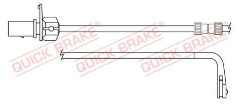 Датчик зносу,гальм.колодки QUICK BRAKE WS0391A