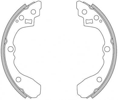 Колодки гальмівні барабанні REMSA 4275.00