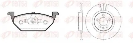 Комплект тормозной передн. SEAT LEON,SKODA OCTAVIA 97-, GOLF 97- REMSA 8633.00
