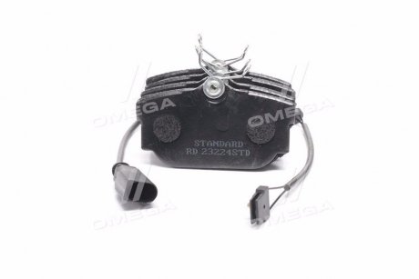 Колодка тормозов. диск. STANDARD VW TRANSPORTER (T4) 90-03 задн. с датчиком RIDER RD.23224STD