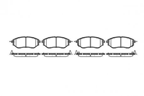 Гальмівні колодки пер. Subaru Legacy IV/Outback 03- (SUMITOMO) ROADHOUSE 21137.02