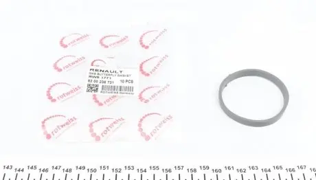 Прокладка заслонки дросельної Renault Megane II 1.4/1.6 16V 03- (K4M/K4J) ROTWEISS RWS1771