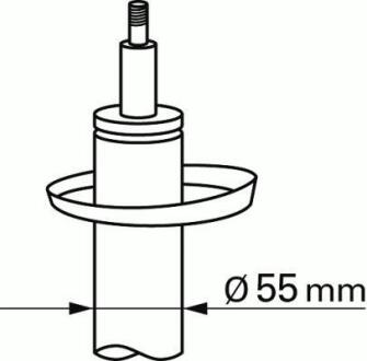 Амортизатор передн Лів/Прав AUDI A3 SEAT LEON SKODA OCTAVIA II, YETI VW CADDY III, GOLF V, GOLF VI, JETTA III, TOURAN 1.2-3.2 05.03-12.17 SACHS 311 852