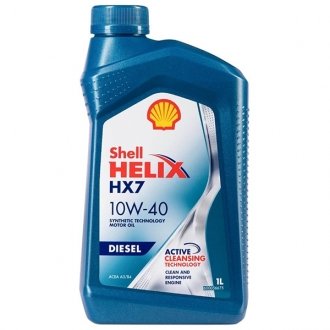 Масло моторн. Helix Diesel HX7 SAE 10W-40 (Канистра 1л) SHELL 550046646 (фото 1)