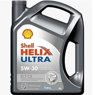 Масло моторн. Helix Ultra ECT С3 5W-30 SN/CF (Канистра 4л) SHELL 550050441