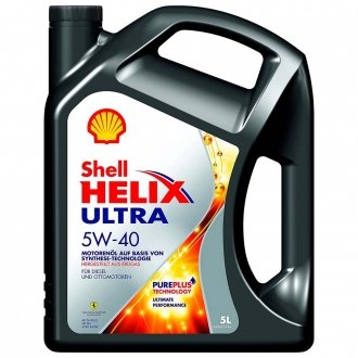 Олива моторна Helix Ultra SAE 5W-40 (Каністра 5л) SHELL 550052838