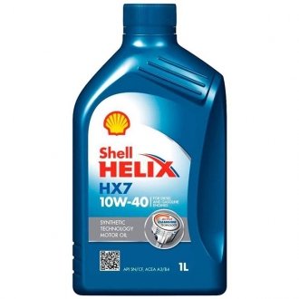 Олива моторна Helix HX7 SAE 10W-40 (Каністра 1л) SHELL 550053736