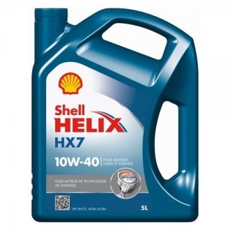 Олива моторна Helix HX7 SAE 10W-40 (Каністра 5л) SHELL 550053738 (фото 1)