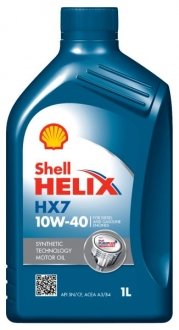Моторное масло HELIX HX7 10W40 1л HELIX HX7 10W40 1L SHELL HELIXHX710W401L (фото 1)