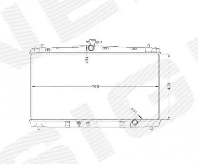 Радіатор TOYOTA CAMRY (XV50), 12 - 14 Signeda RA37192A