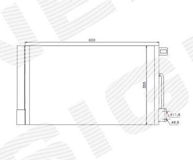 РАДИАТОР КОНДИЦИОНЕРА Signeda RC94973