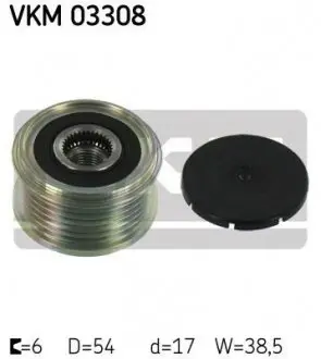 Шкив генератора Citroen Berlingo/Jumpy/Jumper/Nemo 1.4/1.6/2.0/2.2HDi SKF VKM 03308