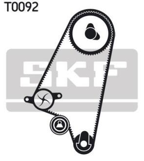 Комплект ГРМ, пас+ролик+помпа SKF VKMC051212