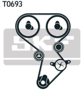 Комплект ГРМ, пас+ролик+помпа SKF VKMC95624