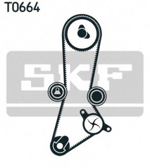 Роликовий модуль натягувача ременя (ролик, ремінь, помпа) SKF VKMC956601