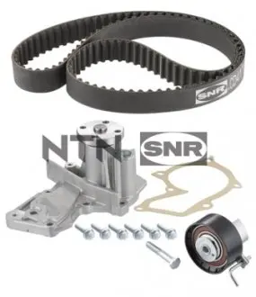 Комплект ГРМ + помпа Ford C-Max/Fiesta/Focus/Mondeo 1.25/1.4/1.6 05-/Volvo 1.6 07-12 (117x22)(PA990) SNR NTN KDP452.240