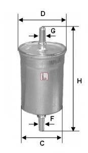 Фильтр топливный Volvo S40/S60/S80/V40/V70 1.6-2.9i 95-10/Mitsubishi Carisma 1.8 16V 97-06 SOFIMA S 1747 B