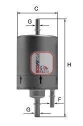 Фильтр топливный Audi R8 4.2/5.2 FSI 09-15 (OE line) SOFIMA S 1919 B