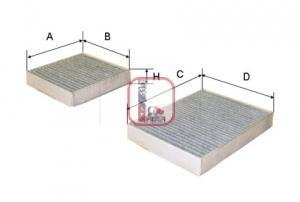 Фільтр салона (к-кт) SOFIMA S 4164 CA