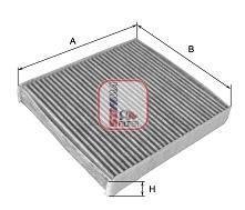 Фільтр салону Land Rover 16-/Range Rover/Lexus ES/RX 12-/Toyota Camry/Corolla/Rav4 06- (вугільний) SOFIMA S4266CA