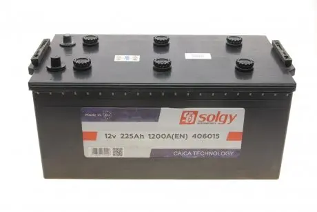 Акумуляторна батарея 225Ah/1200A (518x273x240/+L) Solgy 406015