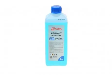 Антифриз (синий) G11 (1kg) (-35°C готов к применению) Solgy 503001