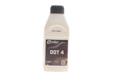 Тормозная жидкость DOT4 (0.45L) Solgy 504008