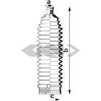 Пильник рульової рейки SPIDAN 84002