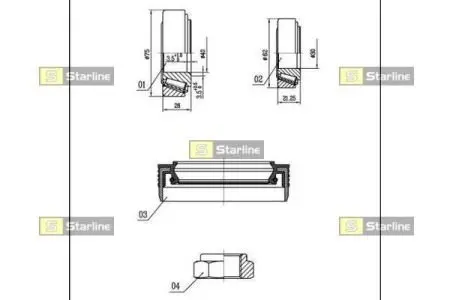 Пiдшипник колеса STARLINE LO03430