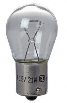 Лампа накала 12V P21W BA15s цоколь (1-конт) (кратно 10) StartVOLT СтартВОЛЬТ VL-BA15S-01