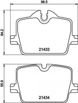 Колодки тормозные (задние) BMW 3 (G20/G21/G80/G81)/Z4 (G29) 18-/4 (G22/G82) 20-(с датчиком) (Trw) Q+ TEXTAR 2143301