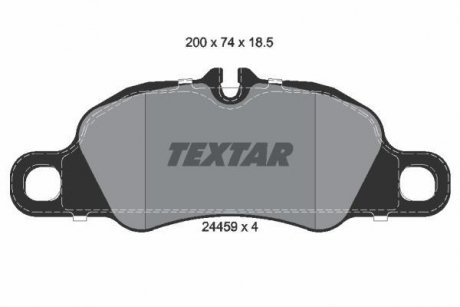 Колодки тормозные дисковые TEXTAR 2445901