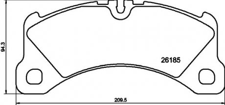 Комплект тормозных колодок TEXTAR 2618501