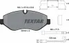Тормозные колодки (передние) MB Sprinter (906) /Vito (W639) (Brembo) Q+ (с датчиками) TEXTAR 2919202 (фото 2)