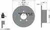 Диск тормозной (задний) Skoda Superb/VW Passat (245x10mm) PRO TEXTAR 92057503 (фото 2)