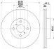 Диск тормозной (передний) Toyota Corolla/Yaris 06- (275x22) TEXTAR 92156200 (фото 2)