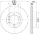 Диск тормозной (передний) Toyota Hilux 06-(319x28) PRO TEXTAR 92274903 (фото 2)