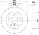 Диск тормозной (задний) Mini (F55/F56/F57) 13- (259x10) B36/B37/B38/B46/B47/B48 PRO TEXTAR 92279303 (фото 2)