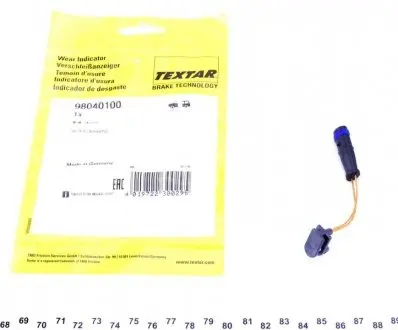 Датчик износа тормозных колодок MB E-class (W211/S211)/ M-class (W164/W166) 02- (L= 95mm) TEXTAR 98040100