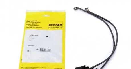 Датчик зносу гальмівних колодок (передніх) Audi A4/A5/Q5/Q7 15- (L=405mm) (к-кт 2шт) TEXTAR 98061800