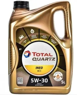 Олива 5W30 Quartz INEO MC3 Dexos2 (5L) 157103 TOTAL 213698