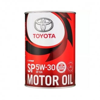 Олива для двигуна SP/GF6A 5W-30, 1л TOYOTA 0888013706 (фото 1)