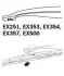 Щетка стеклоочистителя каркасная задняя 500mm (20\&#039;\&#039;) ExactFit Rear Nissan Primera (P11, P12), Citroen C5, Renault Laguna II (EX500B) Trico EX500 (фото 4)