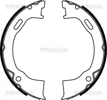 Комплект гальмівних колодок, Стоянкове гальмо TRISCAN 810080006