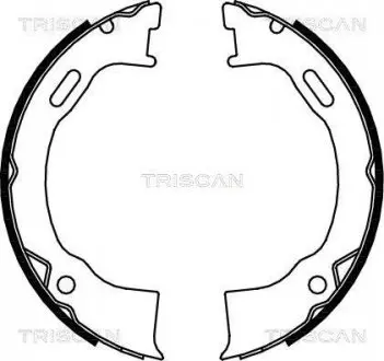 Комплект гальмівних колодок, Стоянкове гальмо TRISCAN 810080006