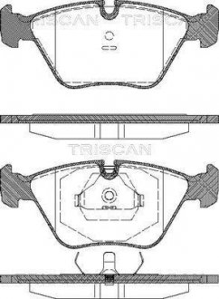 Тормозные колодки передние TRISCAN 811010001