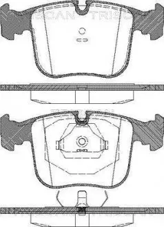 Тормозные колодки передние TRISCAN 811011012