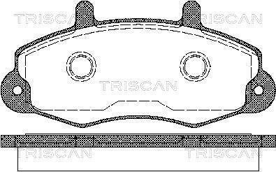 Тормозные колодки передние TRISCAN 811016969 (фото 1)