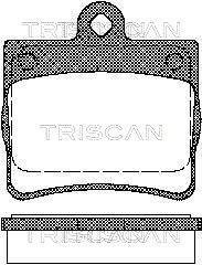 Тормозные колодки задние TRISCAN 811023016 (фото 1)